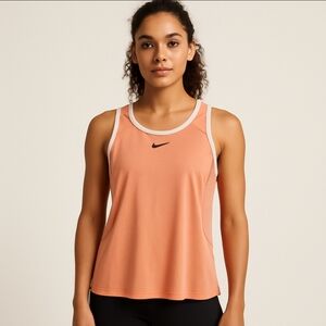Nike Dri Fit Peach Yoga Tank Top Womens Sz Sm
